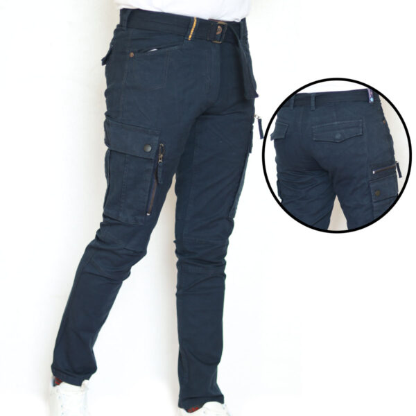 Blue cargo pant for men